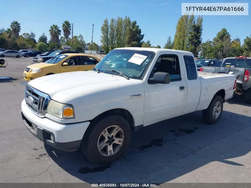 2007 Ford Ranger Sport/Stx/Xlt VIN: 1FTYR44E67PA61666 Lot: 40535593