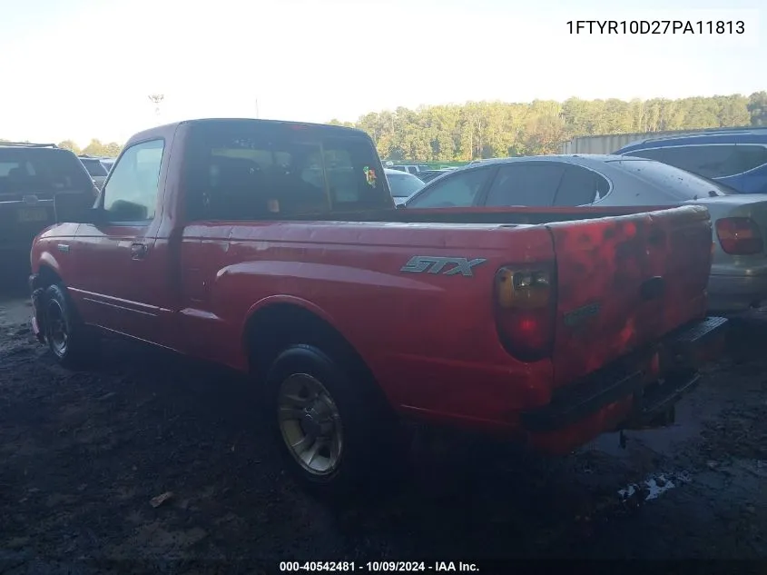 2007 Ford Ranger Stx/Xl/Xlt VIN: 1FTYR10D27PA11813 Lot: 40542481