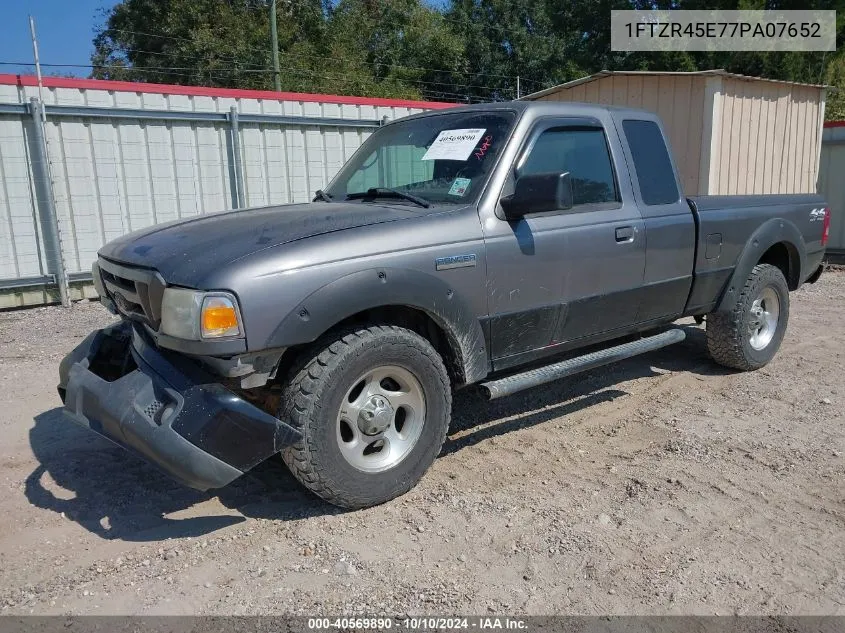 1FTZR45E77PA07652 2007 Ford Ranger Fx4 Level Ii/Fx4 Off-Road/Sport/Xlt