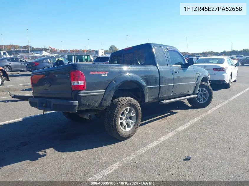 2007 Ford Ranger Fx4 Level Ii/Fx4 Off-Road/Sport/Xlt VIN: 1FTZR45E27PA52658 Lot: 40605185