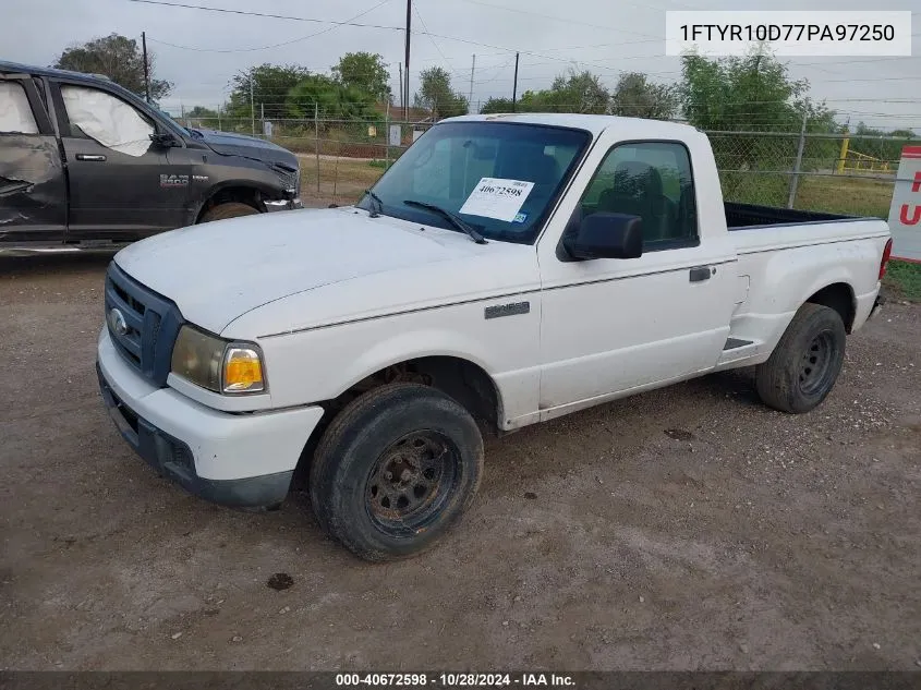 2007 Ford Ranger Stx/Xl/Xlt VIN: 1FTYR10D77PA97250 Lot: 40672598