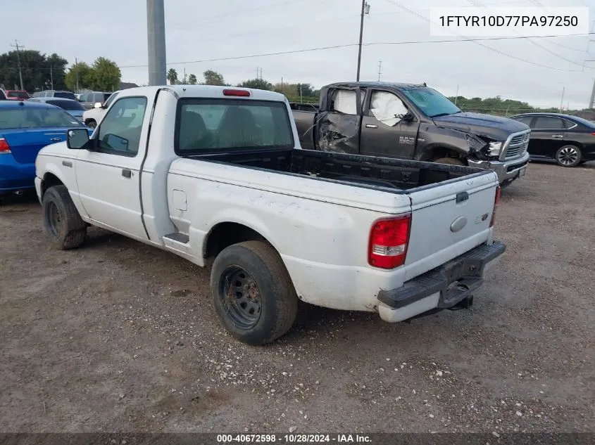 2007 Ford Ranger Stx/Xl/Xlt VIN: 1FTYR10D77PA97250 Lot: 40672598