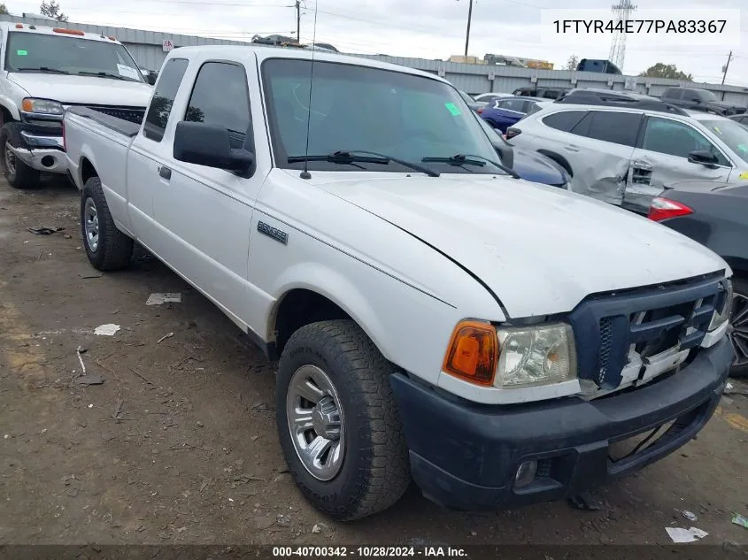 2007 Ford Ranger Sport/Stx/Xlt VIN: 1FTYR44E77PA83367 Lot: 40700342