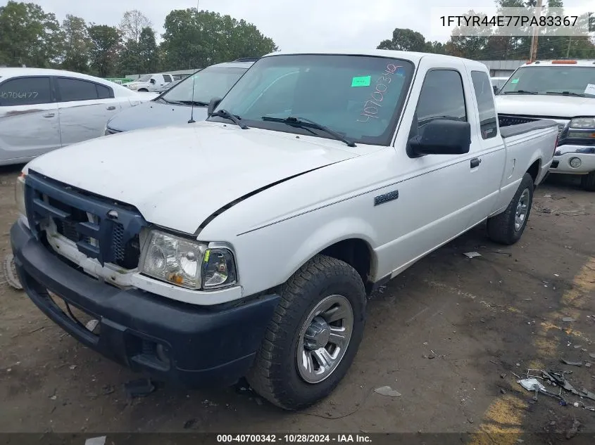 2007 Ford Ranger Sport/Stx/Xlt VIN: 1FTYR44E77PA83367 Lot: 40700342