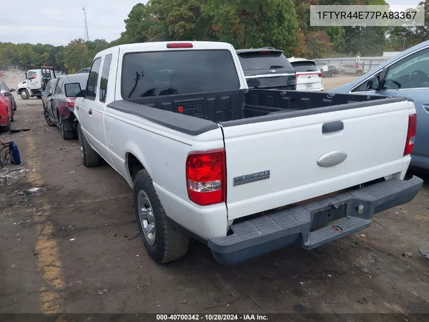 2007 Ford Ranger Sport/Stx/Xlt VIN: 1FTYR44E77PA83367 Lot: 40700342