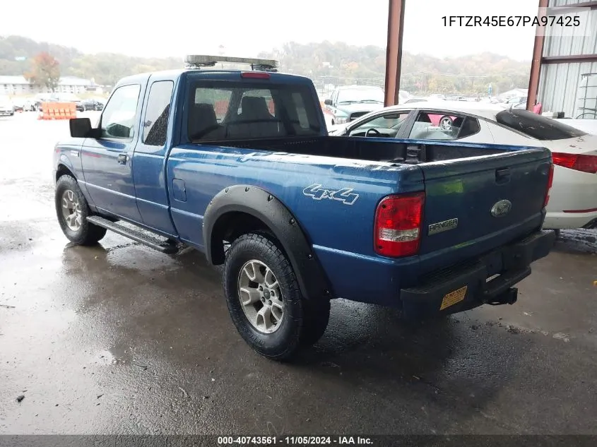 2007 Ford Ranger Fx4 Level Ii/Fx4 Off-Road/Sport/Xlt VIN: 1FTZR45E67PA97425 Lot: 40743561