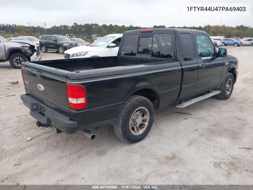 2007 Ford Ranger Sport/Stx/Xlt VIN: 1FTYR44U47PA69403 Lot: 40780966