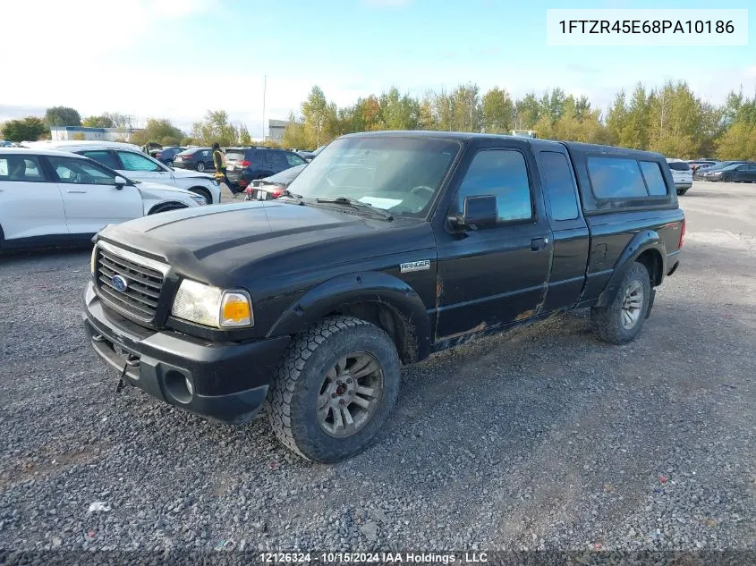 2008 Ford Ranger VIN: 1FTZR45E68PA10186 Lot: 12126324