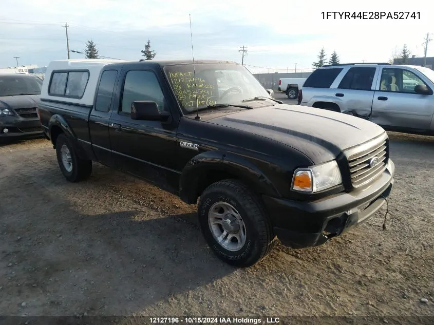 2008 Ford Ranger Super Cab VIN: 1FTYR44E28PA52741 Lot: 12127196