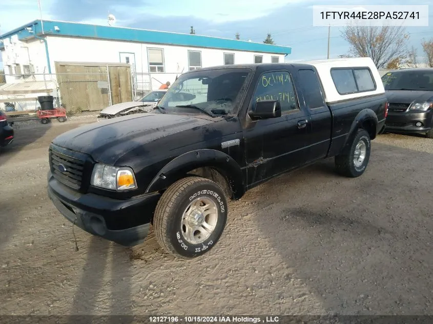 2008 Ford Ranger Super Cab VIN: 1FTYR44E28PA52741 Lot: 12127196