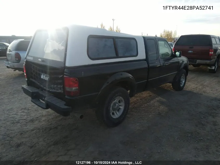 2008 Ford Ranger Super Cab VIN: 1FTYR44E28PA52741 Lot: 12127196