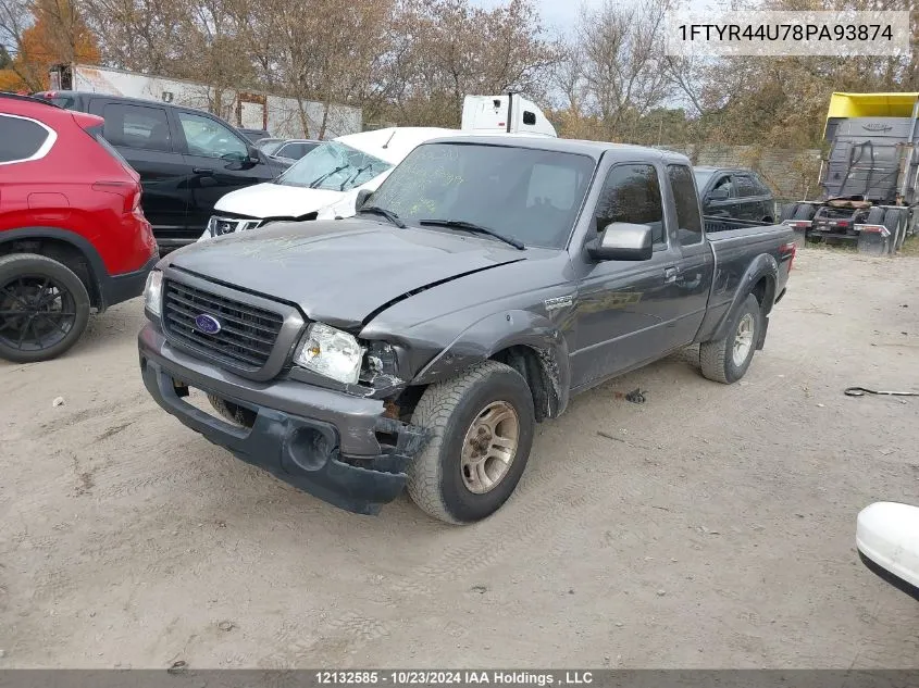 1FTYR44U78PA93874 2008 Ford Ranger Super Cab