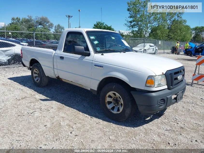 2008 Ford Ranger Xl/Xlt VIN: 1FTYR10D18PA61801 Lot: 39590382