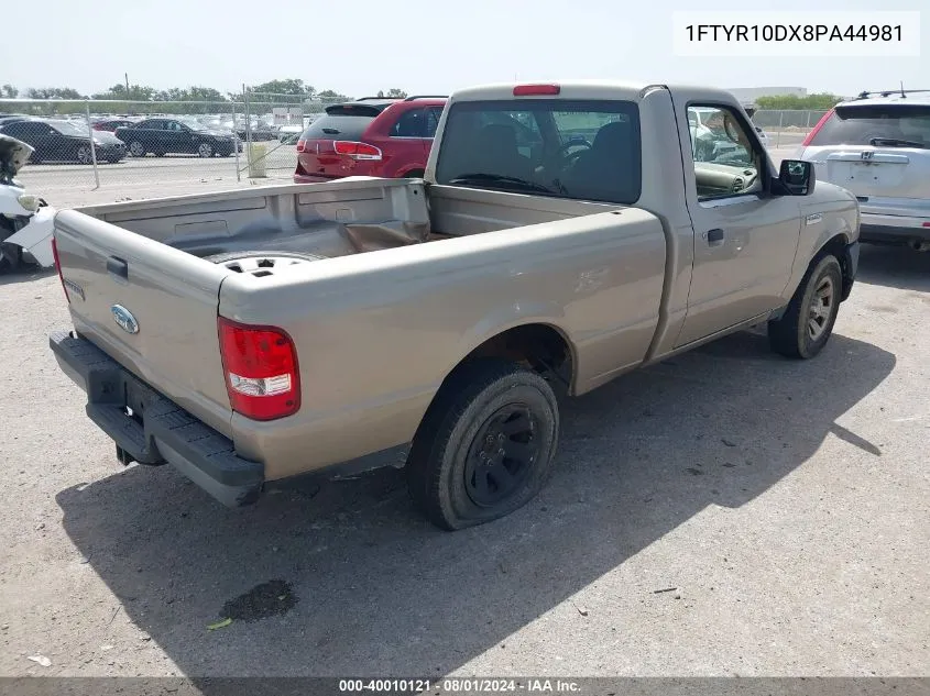 1FTYR10DX8PA44981 2008 Ford Ranger Xl/Xlt