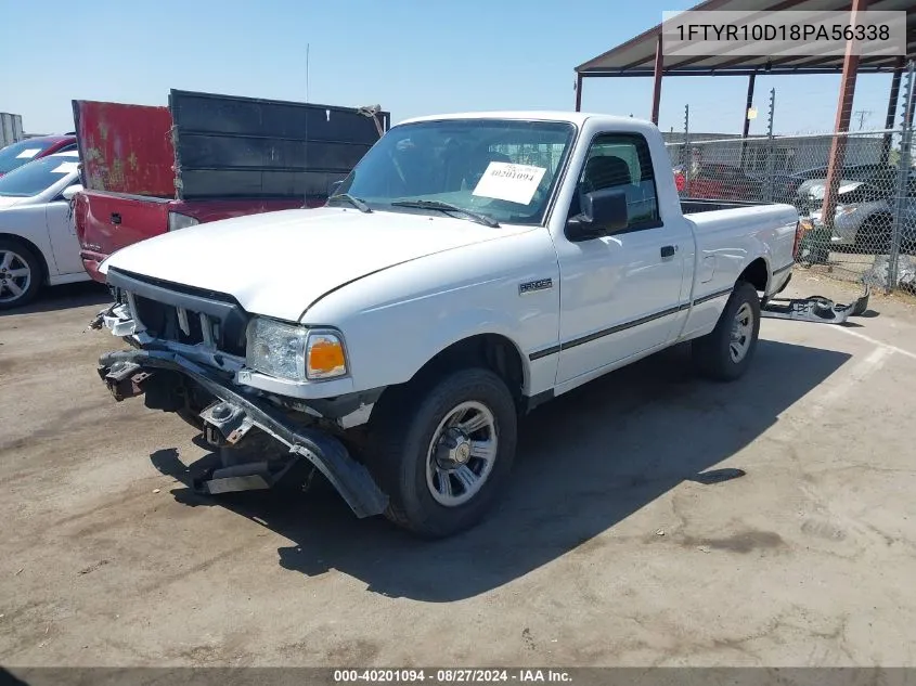 2008 Ford Ranger Xl/Xlt VIN: 1FTYR10D18PA56338 Lot: 40201094