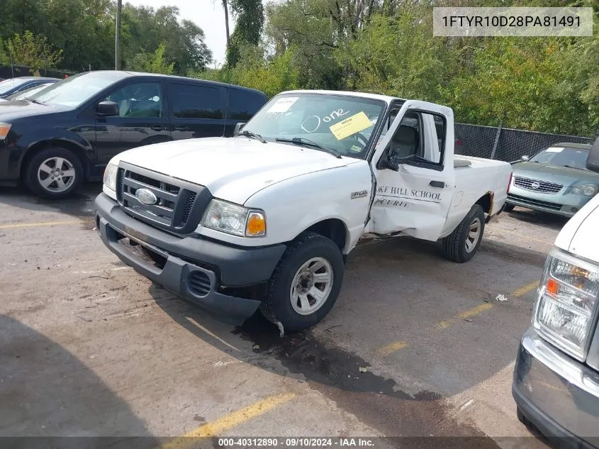 1FTYR10D28PA81491 2008 Ford Ranger Xl/Xlt