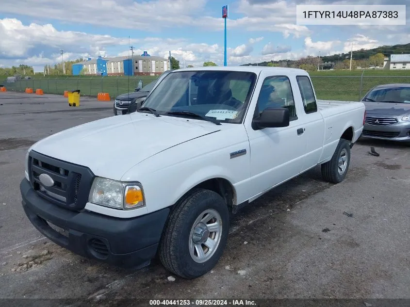 2008 Ford Ranger Sport/Xl/Xlt VIN: 1FTYR14U48PA87383 Lot: 40441253