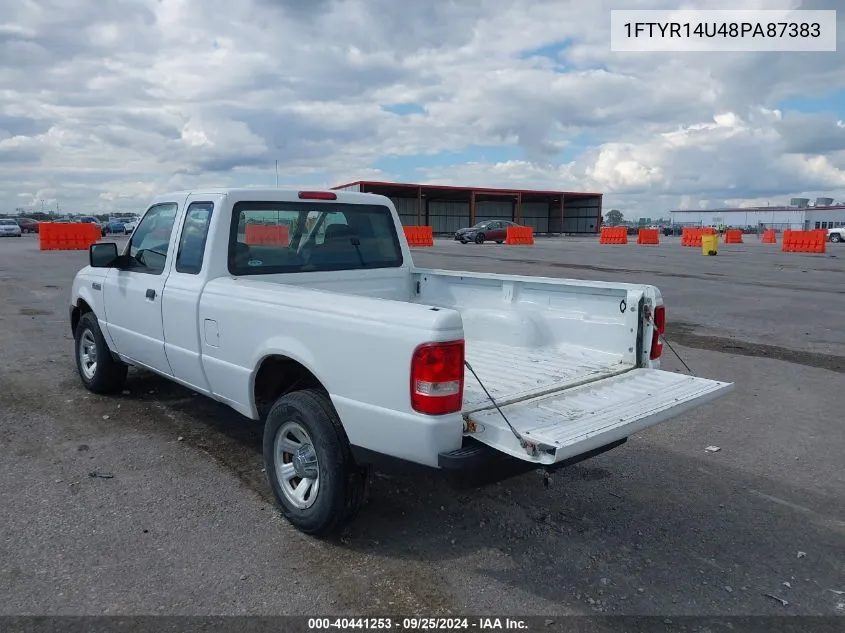 2008 Ford Ranger Sport/Xl/Xlt VIN: 1FTYR14U48PA87383 Lot: 40441253