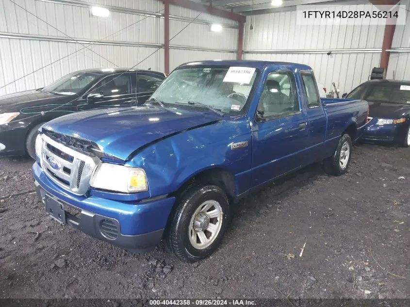 2008 Ford Ranger Xlt VIN: 1FTYR14D28PA56214 Lot: 40442358