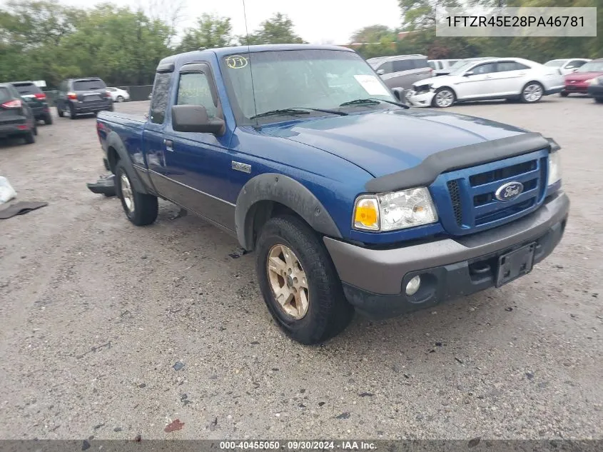 2008 Ford Ranger Fx4 Off-Road/Sport/Xlt VIN: 1FTZR45E28PA46781 Lot: 40455050