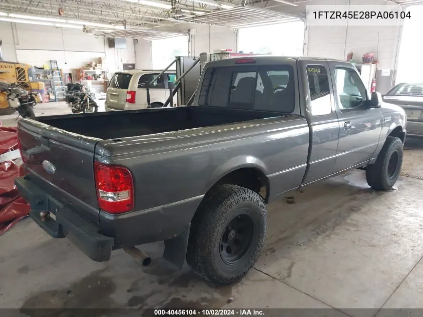 2008 Ford Ranger Fx4 Off-Road/Sport/Xlt VIN: 1FTZR45E28PA06104 Lot: 40456104