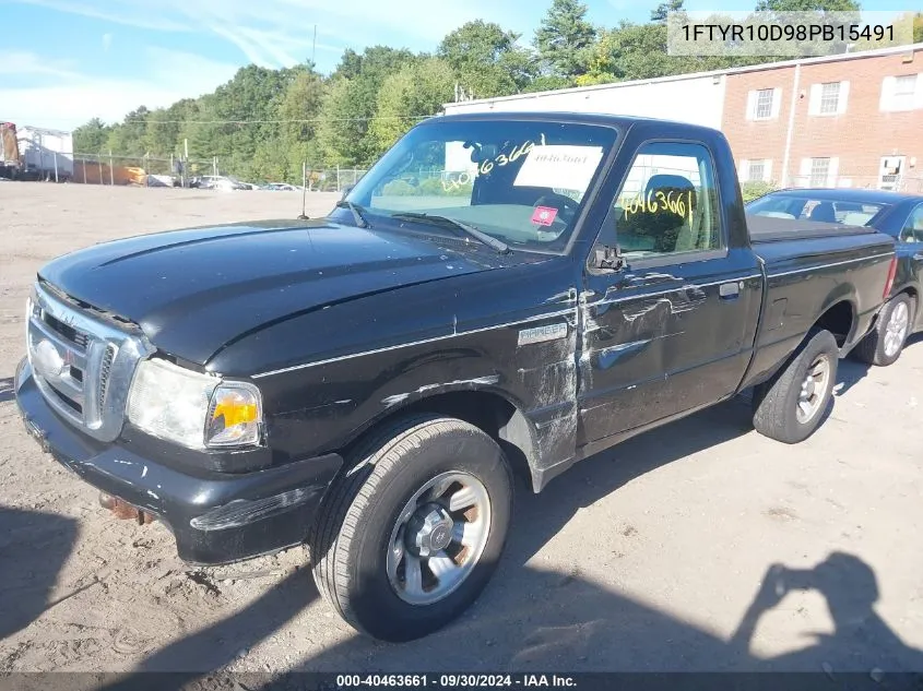 2008 Ford Ranger Xl/Xlt VIN: 1FTYR10D98PB15491 Lot: 40463661