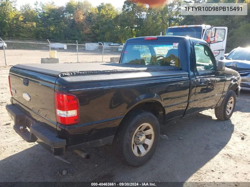 2008 Ford Ranger Xl/Xlt VIN: 1FTYR10D98PB15491 Lot: 40463661