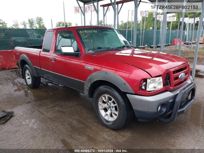 2008 Ford Ranger Fx4 Off-Road/Sport/Xlt VIN: 1FTZR45E28PB02153 Lot: 40486272