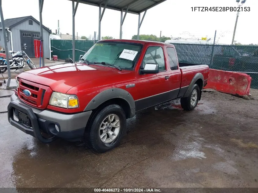 2008 Ford Ranger Fx4 Off-Road/Sport/Xlt VIN: 1FTZR45E28PB02153 Lot: 40486272