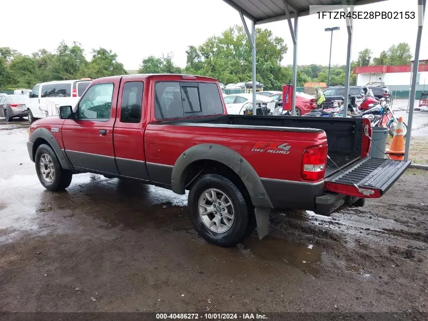 2008 Ford Ranger Fx4 Off-Road/Sport/Xlt VIN: 1FTZR45E28PB02153 Lot: 40486272