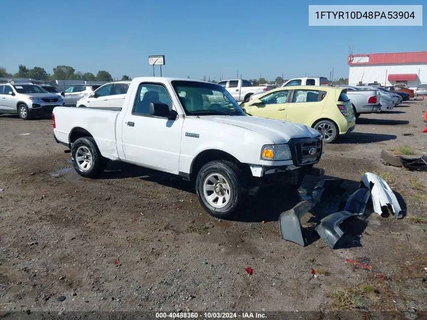 2008 Ford Ranger Xl/Xlt VIN: 1FTYR10D48PA53904 Lot: 40488360