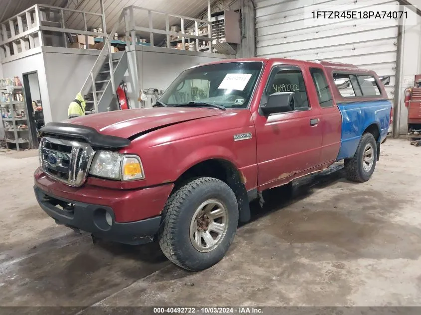 2008 Ford Ranger Fx4 Off-Road/Sport/Xlt VIN: 1FTZR45E18PA74071 Lot: 40492722