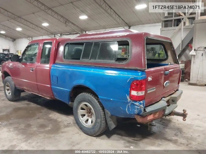 2008 Ford Ranger Fx4 Off-Road/Sport/Xlt VIN: 1FTZR45E18PA74071 Lot: 40492722