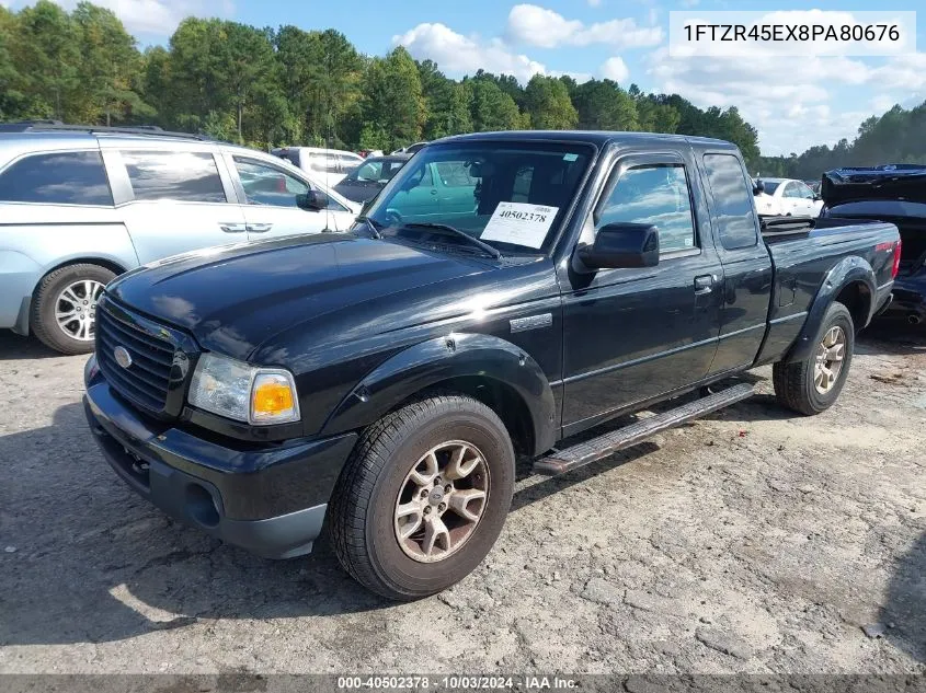 2008 Ford Ranger Fx4 Off-Road/Sport/Xlt VIN: 1FTZR45EX8PA80676 Lot: 40502378