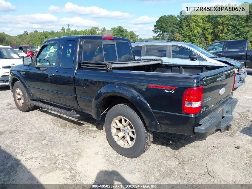 2008 Ford Ranger Fx4 Off-Road/Sport/Xlt VIN: 1FTZR45EX8PA80676 Lot: 40502378