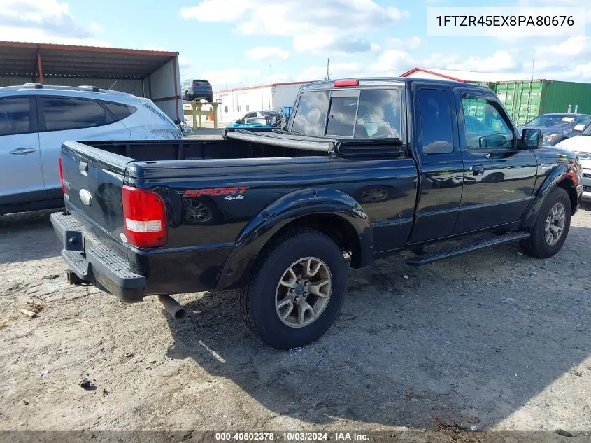 2008 Ford Ranger Fx4 Off-Road/Sport/Xlt VIN: 1FTZR45EX8PA80676 Lot: 40502378