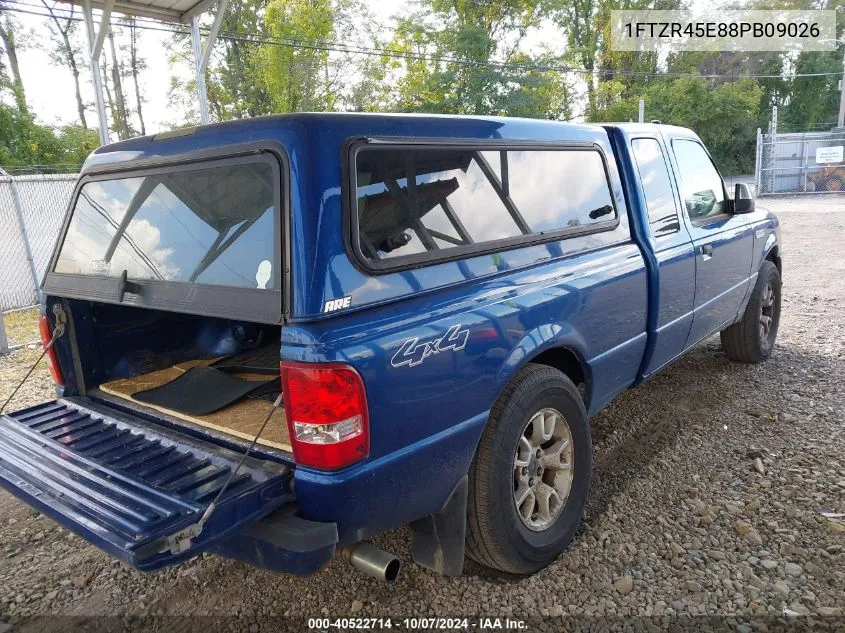 2008 Ford Ranger Fx4 Off-Road/Sport/Xlt VIN: 1FTZR45E88PB09026 Lot: 40522714