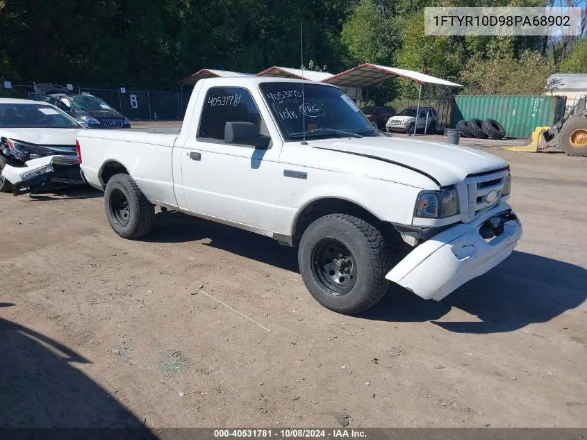 2008 Ford Ranger Xl/Xlt VIN: 1FTYR10D98PA68902 Lot: 40531781