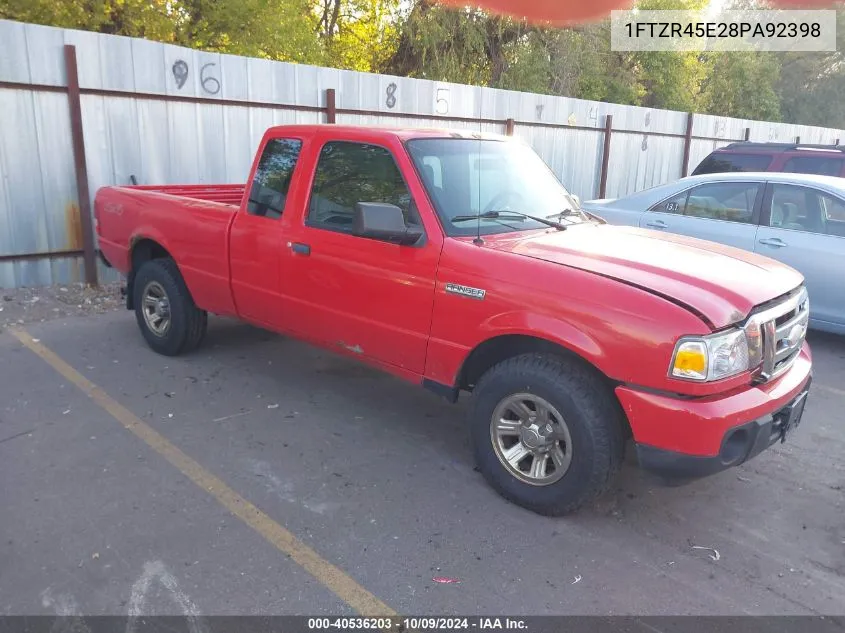 2008 Ford Ranger Fx4 Off-Road/Sport/Xlt VIN: 1FTZR45E28PA92398 Lot: 40536203