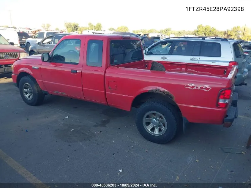 2008 Ford Ranger Fx4 Off-Road/Sport/Xlt VIN: 1FTZR45E28PA92398 Lot: 40536203