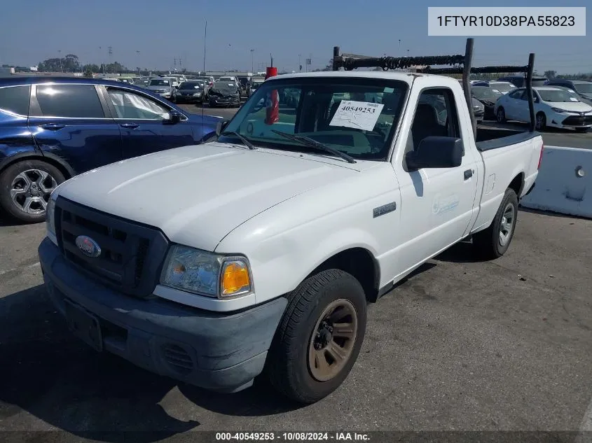 2008 Ford Ranger Xl/Xlt VIN: 1FTYR10D38PA55823 Lot: 40549253