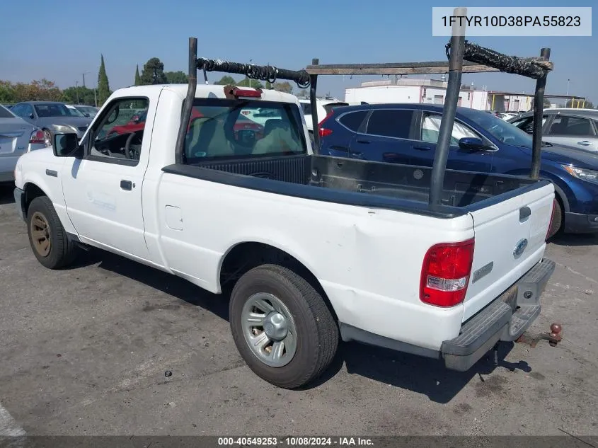 2008 Ford Ranger Xl/Xlt VIN: 1FTYR10D38PA55823 Lot: 40549253