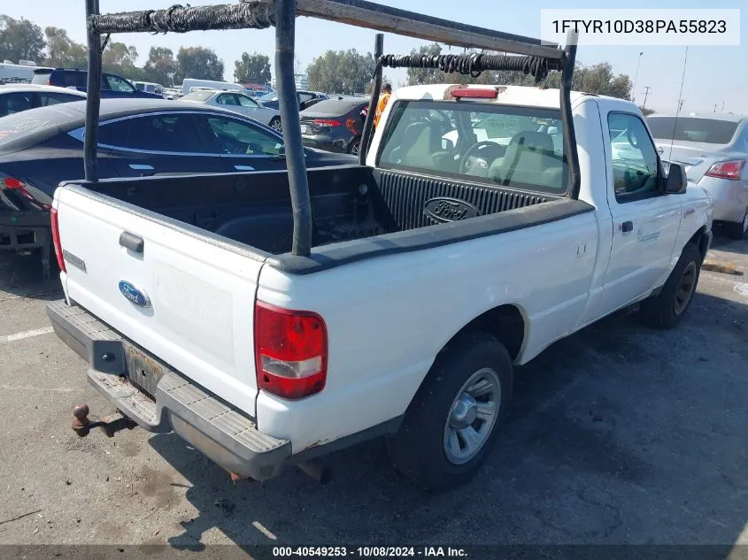 2008 Ford Ranger Xl/Xlt VIN: 1FTYR10D38PA55823 Lot: 40549253