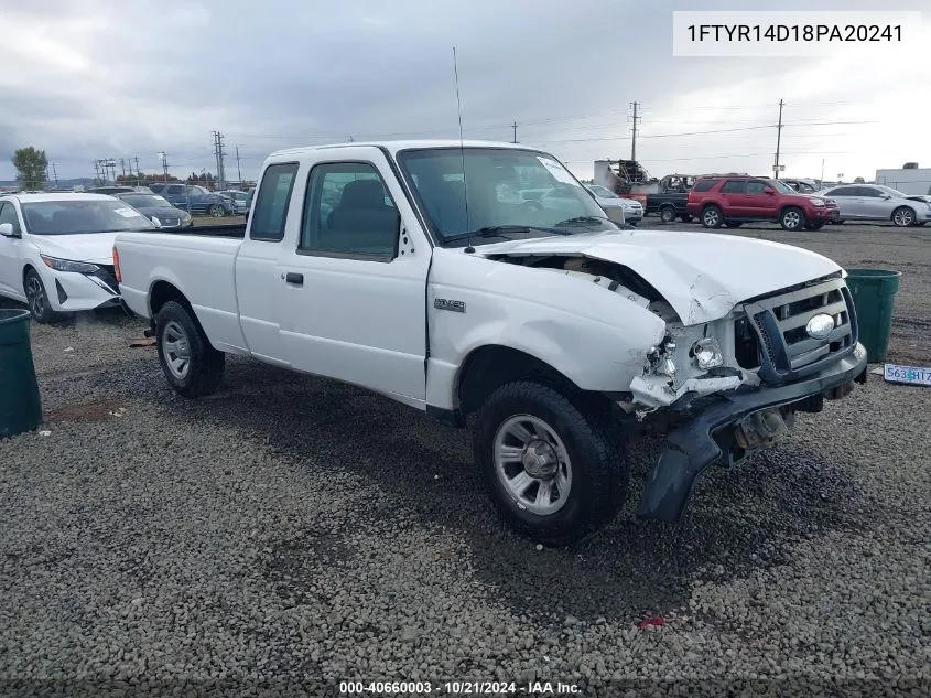 2008 Ford Ranger Xl/Xlt VIN: 1FTYR14D18PA20241 Lot: 40660003