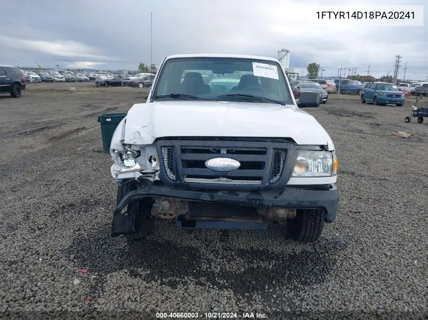 2008 Ford Ranger Xl/Xlt VIN: 1FTYR14D18PA20241 Lot: 40660003