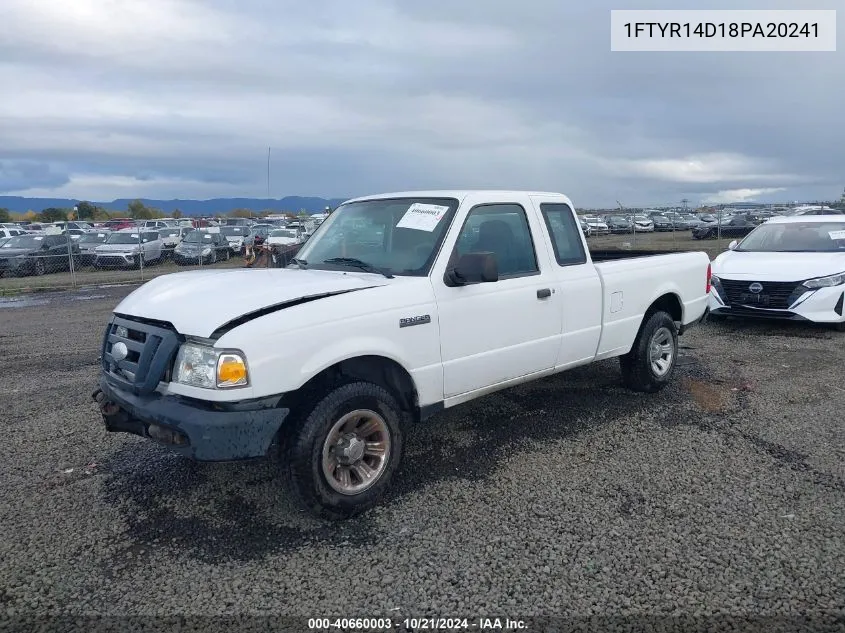 2008 Ford Ranger Xl/Xlt VIN: 1FTYR14D18PA20241 Lot: 40660003