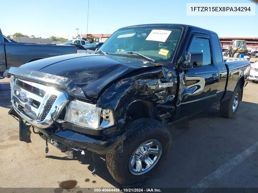 2008 Ford Ranger Fx4 Off-Road/Sport/Xl/Xlt VIN: 1FTZR15EX8PA34294 Lot: 40664459