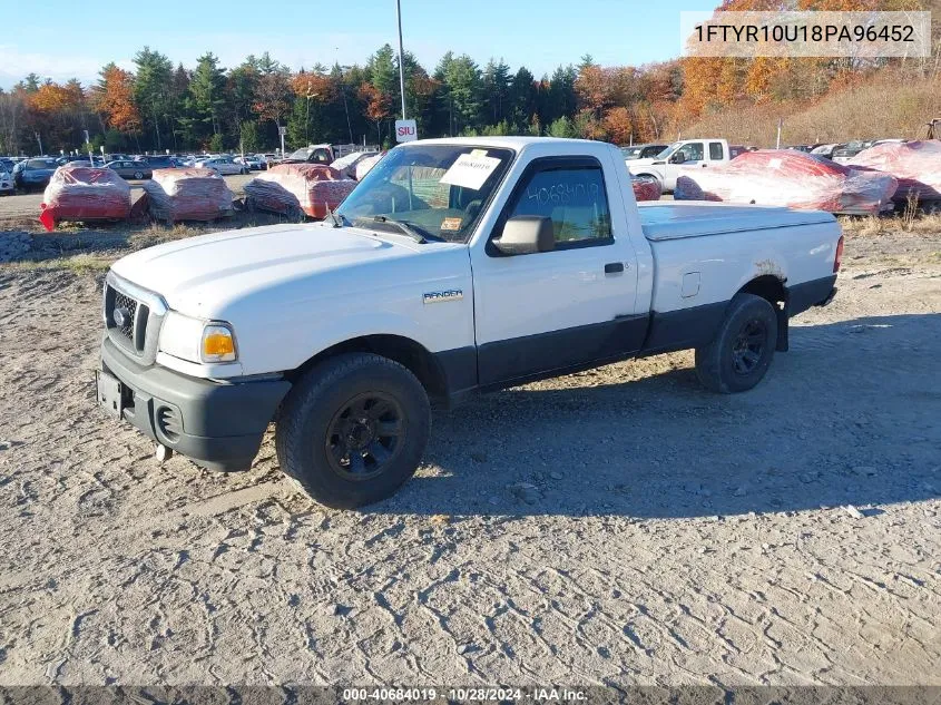 2008 Ford Ranger Sport/Xl/Xlt VIN: 1FTYR10U18PA96452 Lot: 40684019