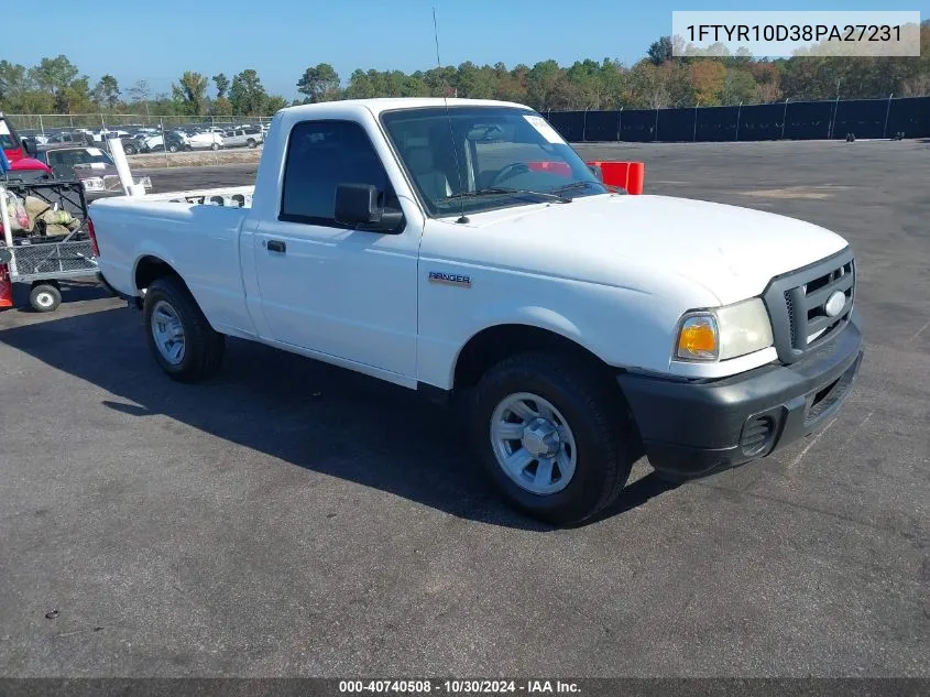 2008 Ford Ranger VIN: 1FTYR10D38PA27231 Lot: 40740508