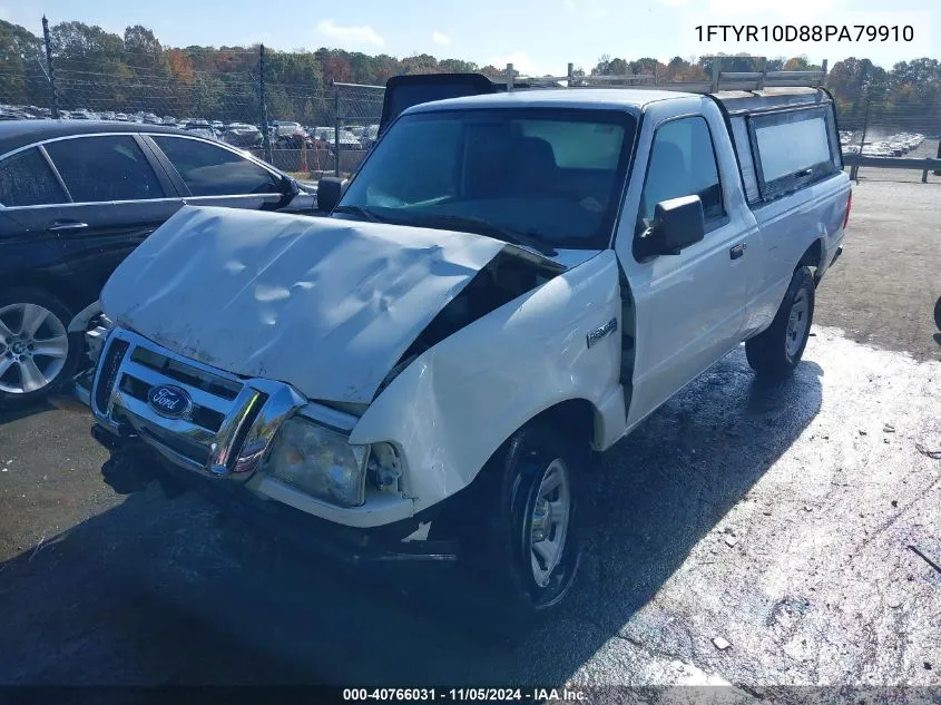 2008 Ford Ranger Xl/Xlt VIN: 1FTYR10D88PA79910 Lot: 40766031